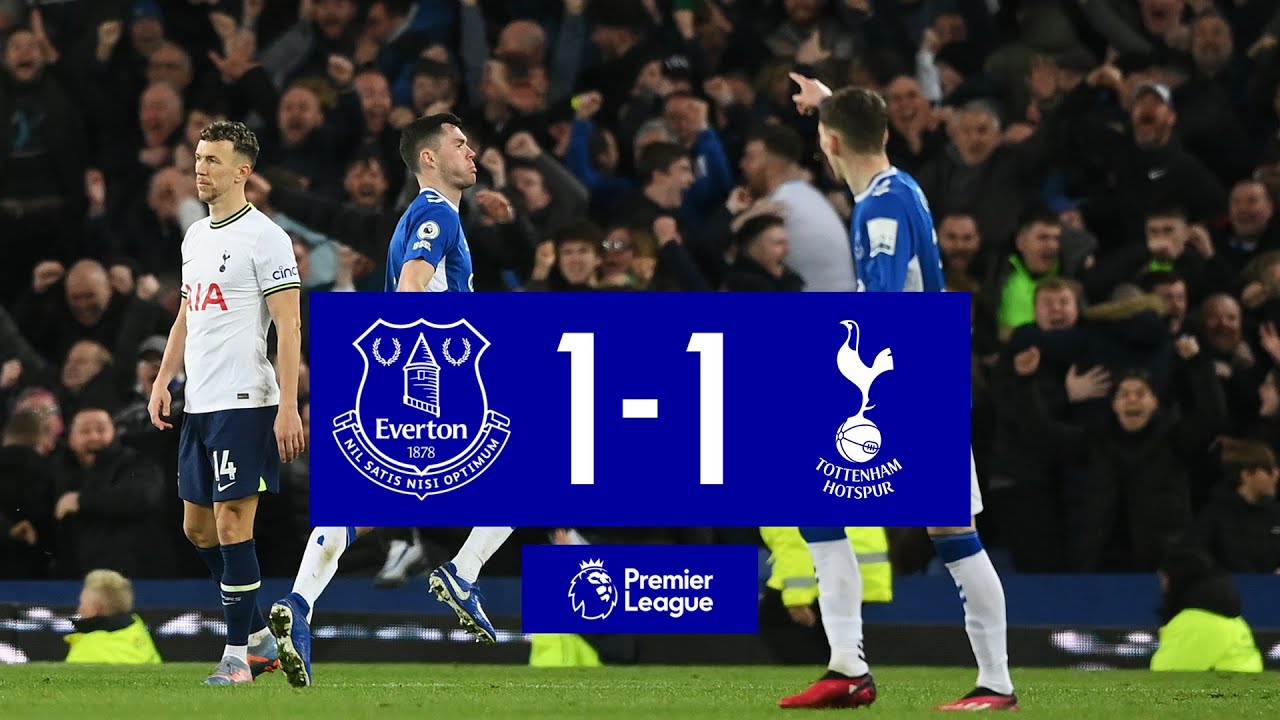 Premier League: Tottenham 1-1 Everton venku, nahradil Manchester United na 4. místě
