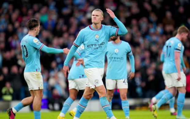 Manchester City 1:1 Everton, Haaland skóroval v řadě
